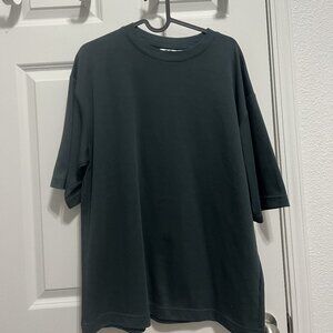 Uniqlo U Airism T Shirt Men’s Green Oversized Tee
